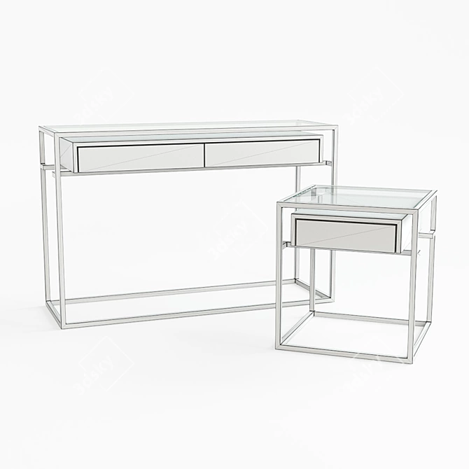 Elegant Kennen Console, Side Table 3D model image 2