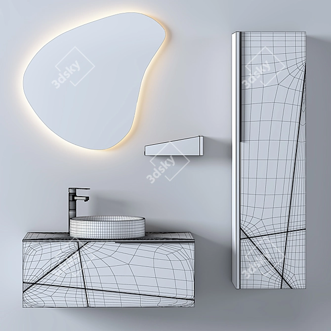 Arteon Bathroom Furniture Set 3D model image 2
