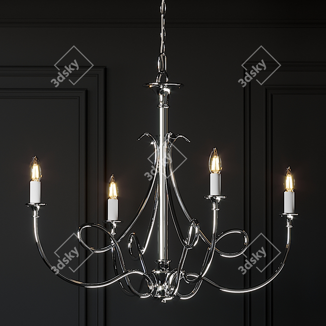 Double Twist Chandelier by Visual Comfort 3D model image 1