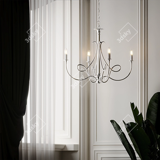 Double Twist Chandelier by Visual Comfort 3D model image 2