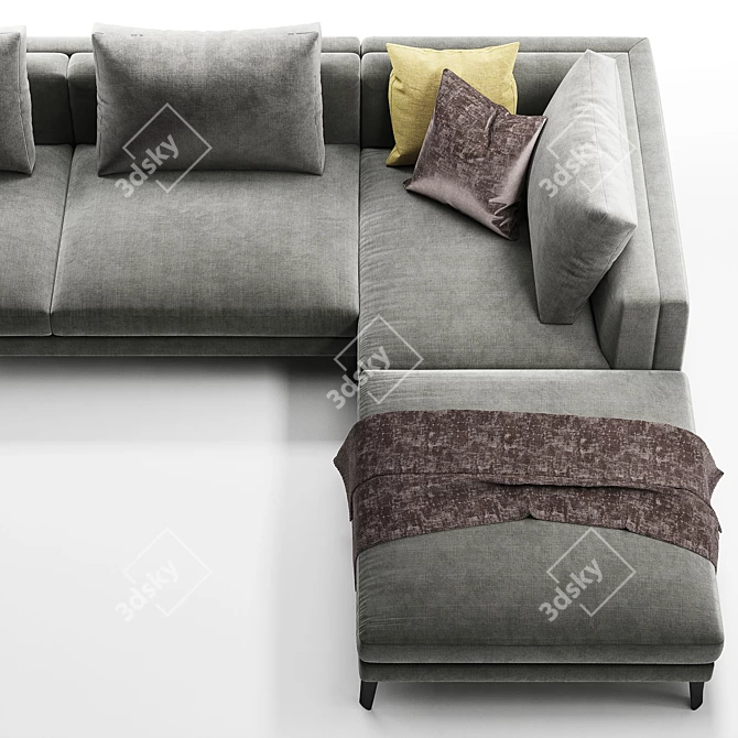 Dives Sofa by B&B Italia: Sleek Modern Design 3D model image 2