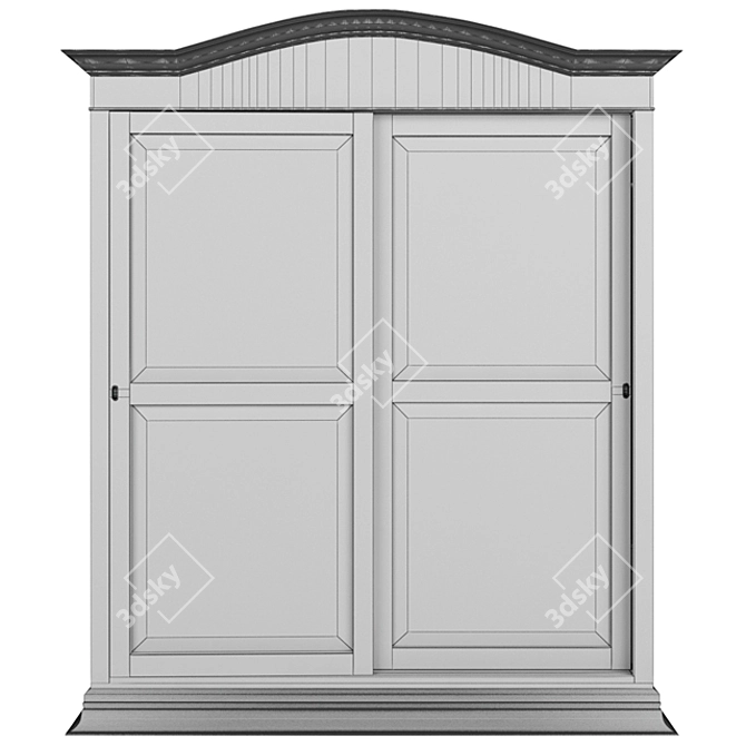 Elegant Polygon Wardrobe 3D model image 2