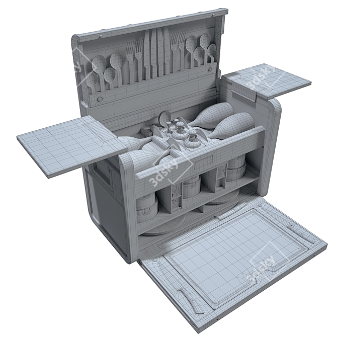 Luxury Picnic Set for Rolls-Royce 3D model image 3