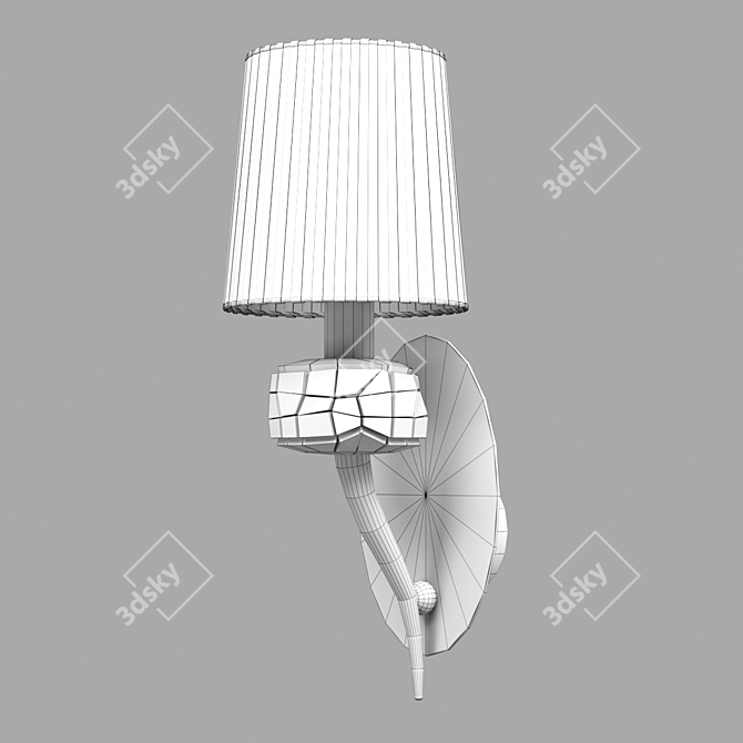 LOEWE Wall Lamp - Elegant Bronze Finish 3D model image 2