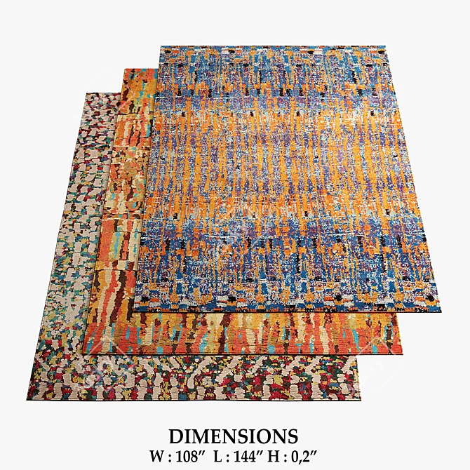 Lost Weave Collection: Rugs 640 3D model image 1