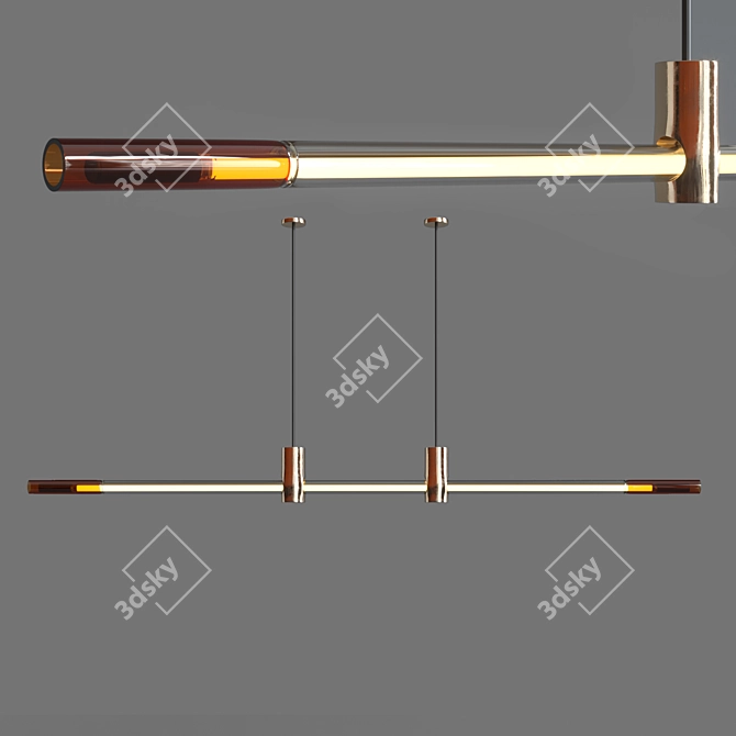 LINE Pendant Lamp by d'Armes: Sleek Canadian Design 3D model image 1