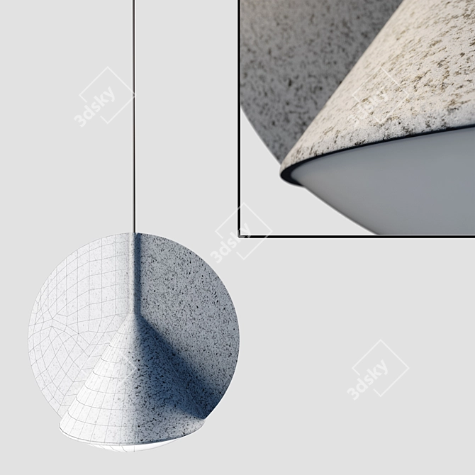 Scandinavian-style LED Pendant Light 3D model image 2