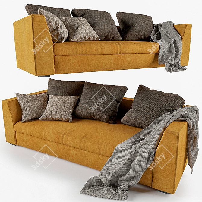 Ultimate Comfort Sofa 3D model image 1