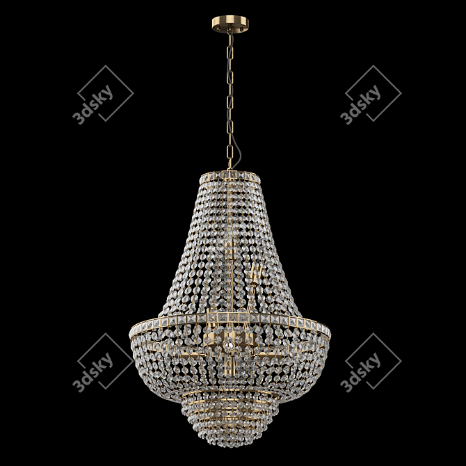 Crystal Accent Chandelier: Patricia 447011509 3D model image 1