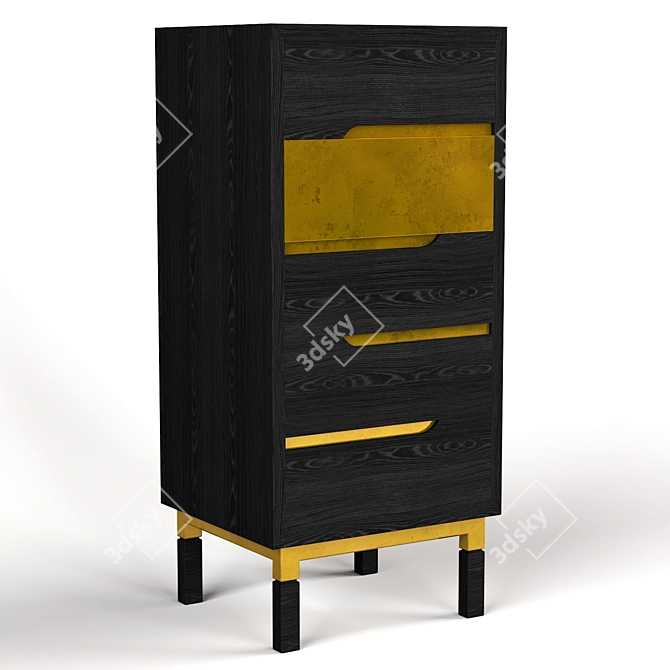 Modern Fusion Chest: Jonathan Charles Fine Furniture 3D model image 1