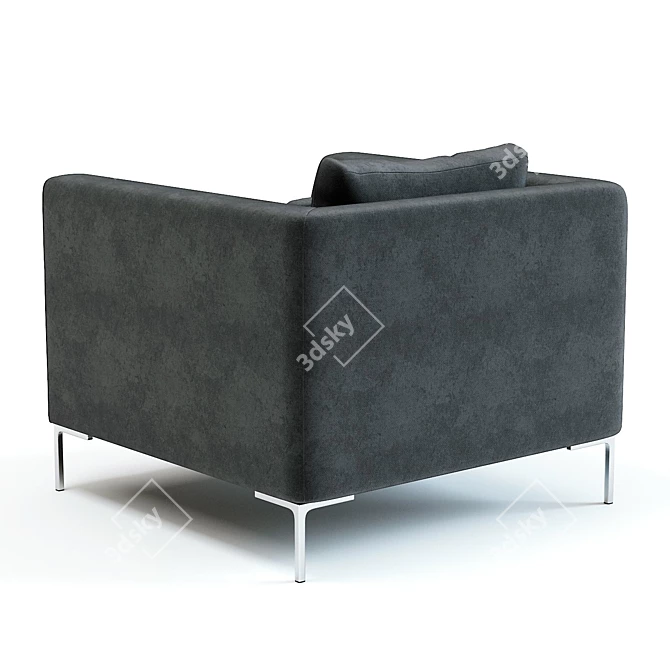 Luxury Picasso Armchair: 3D Model with Stunning Detail 3D model image 3