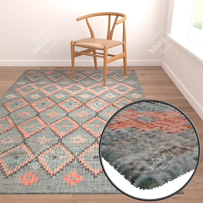 Luxury Carpets Set 3D model image 2