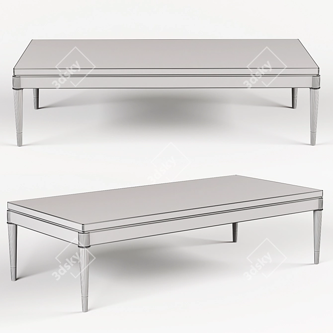 Fusion Collection Coffee Table: JC Modern 3D model image 2