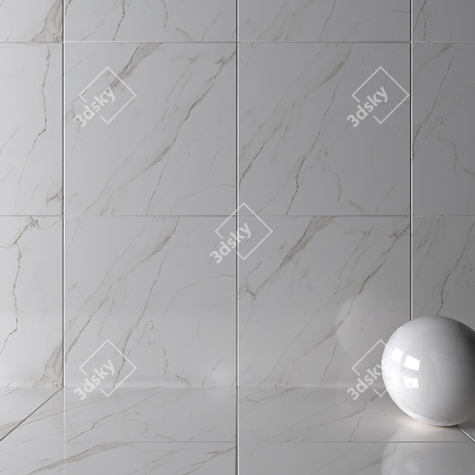 HD Multi-Texture Wall/Floor Tiles 3D model image 2