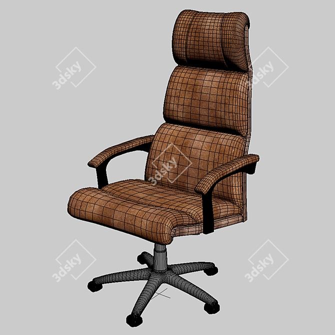 High Back Office Chair 3D model image 2