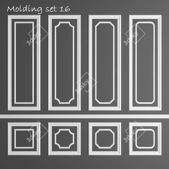 Versatile 3D Max Molding 3D model image 1