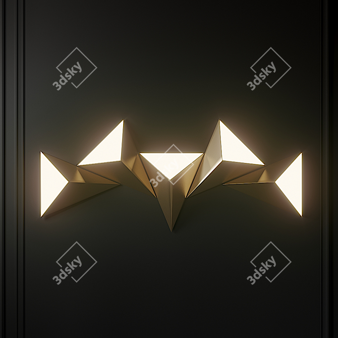 Modern Tetra Wall Light by CVL 3D model image 2