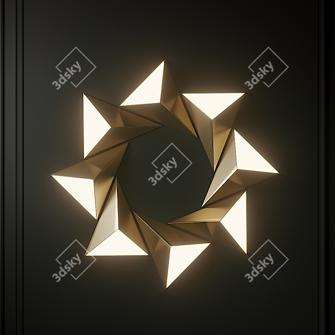 Modern Tetra Wall Light by CVL 3D model image 3