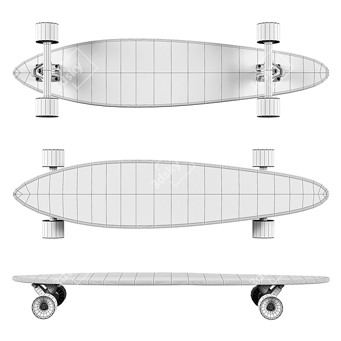 Speedster Termit Longboard 3D model image 3