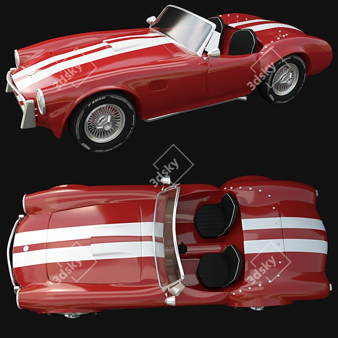 Real Size Shelby Cobra 3D model image 1