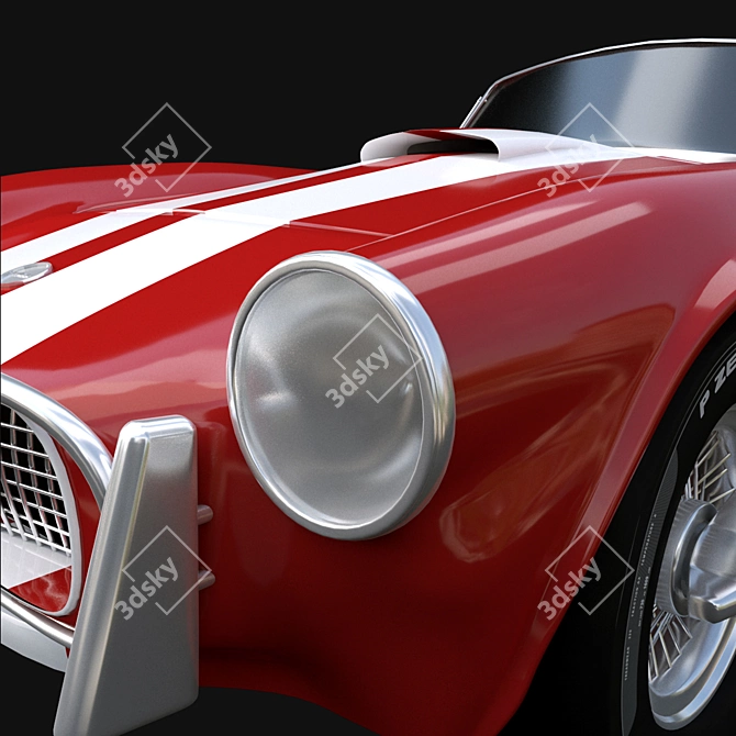 Real Size Shelby Cobra 3D model image 2