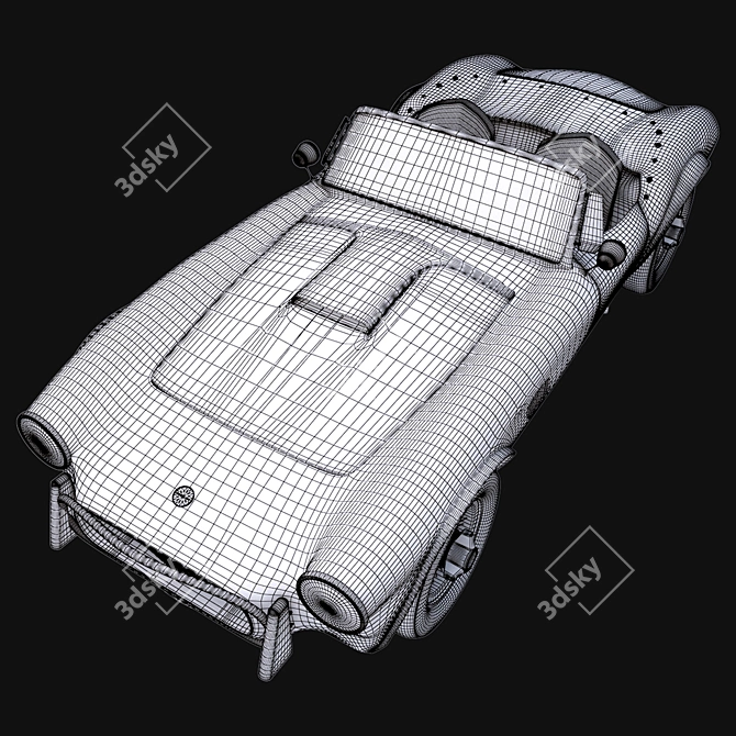 Real Size Shelby Cobra 3D model image 3