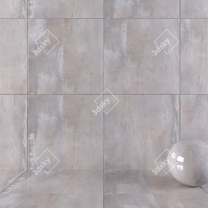 HD Multi-Texture Wall Tiles 3D model image 1