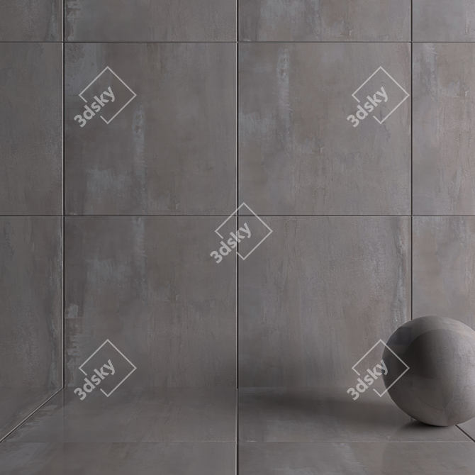 HD Multi-Texture Wall Tiles 3D model image 3