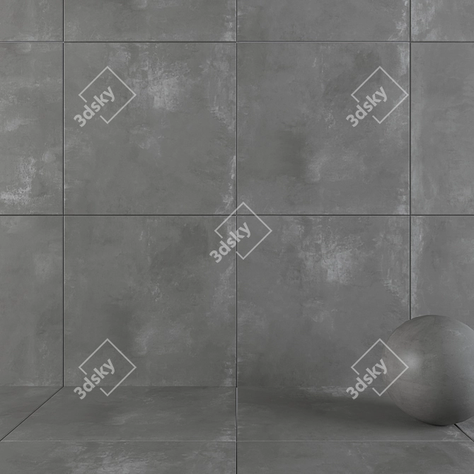 HD Multi-Texture Wall Tiles 3D model image 1