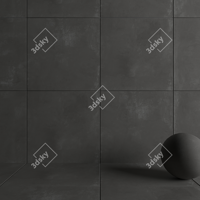 HD Multi-Texture Wall Tiles 3D model image 3