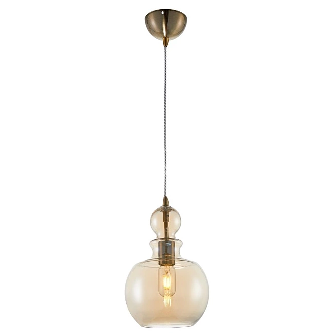 Modern Bronze Pendant Lamp 3D model image 1