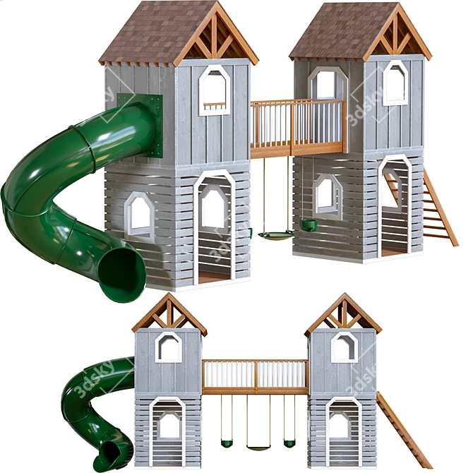 3D Kids Playset Model 3D model image 1