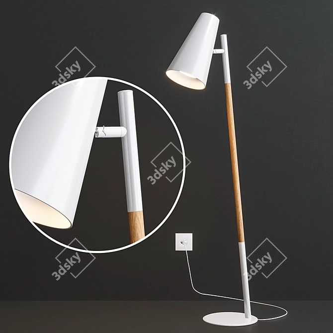 EGLO 14917 Floor Lamp - Steel Construction, Stylish Design 3D model image 1