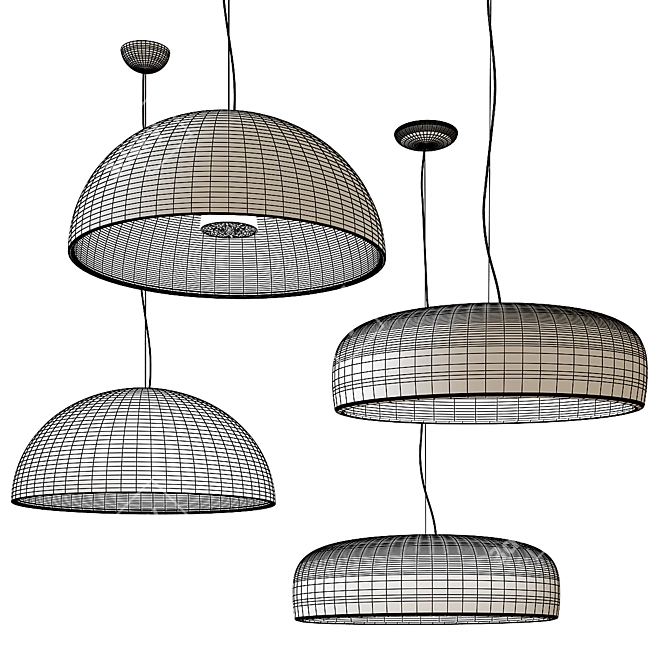 Elegant Pendant Lighting: Skygarden & Smithfield 3D model image 3