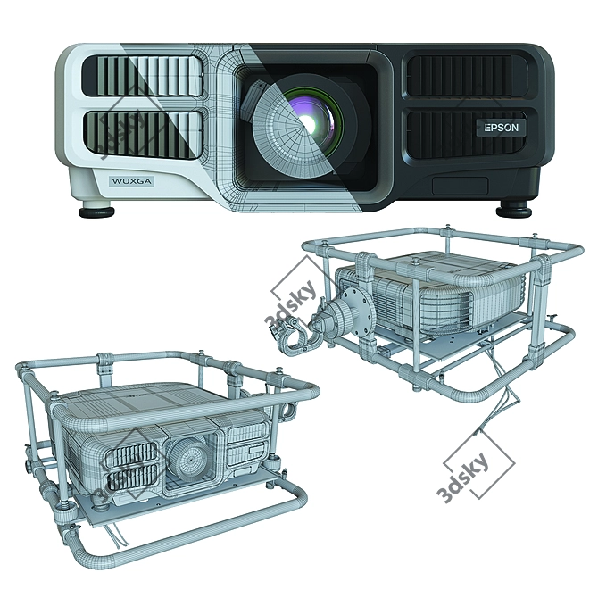 Epson EB-L1000: High-Brightness Laser Projector 3D model image 3