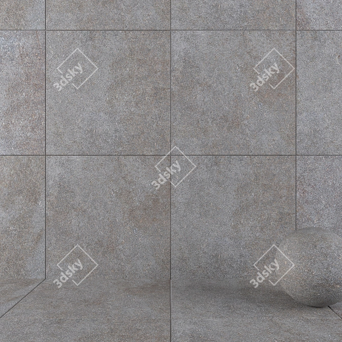 HD Multi-Texture Wall & Floor Tiles 3D model image 1