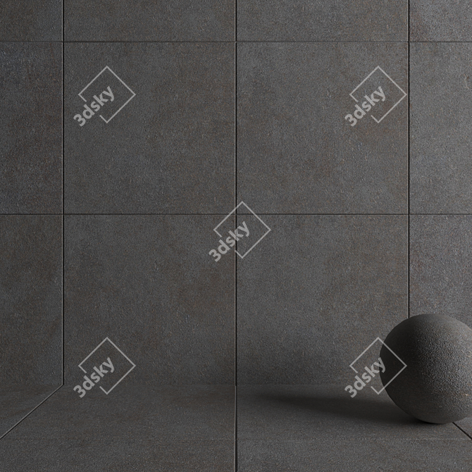 HD Multi-Texture Wall & Floor Tiles 3D model image 3