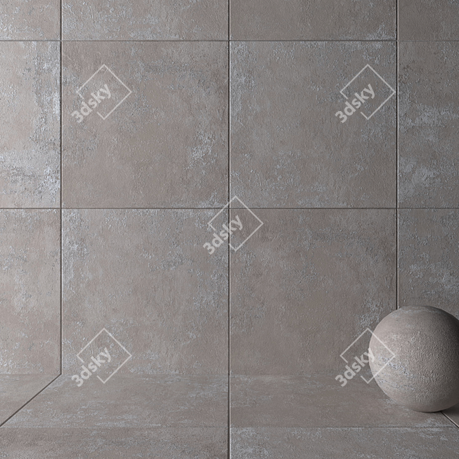 HD Multi-Texture Wall/Floor Tiles 3D model image 2