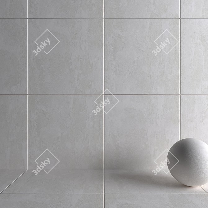 HD Multi-Texture Wall and Floor Tiles 3D model image 3