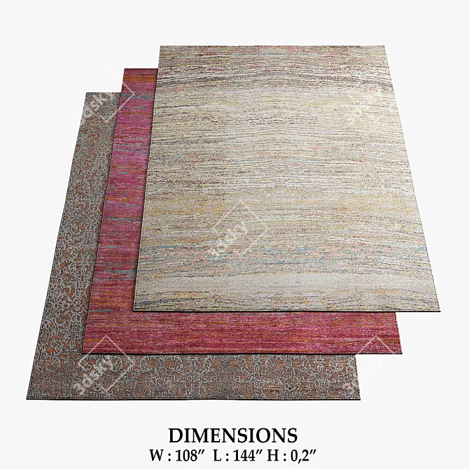 Radi Deluxe Rugs Collection 3D model image 1