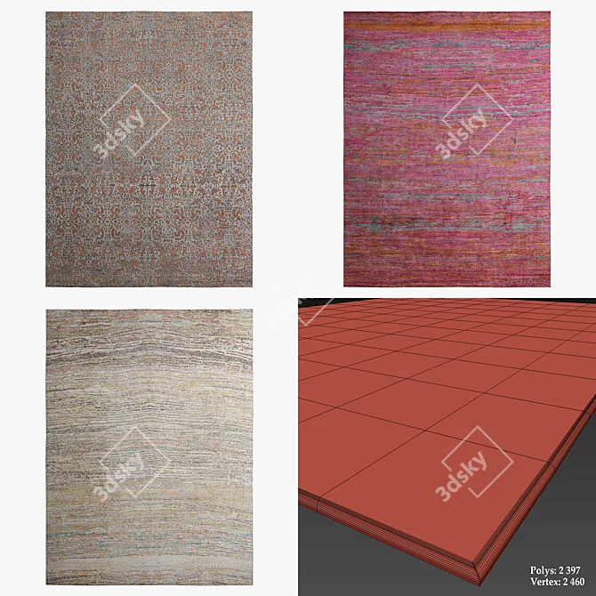 Radi Deluxe Rugs Collection 3D model image 2