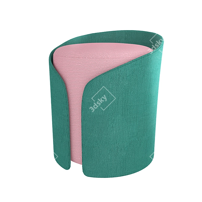 Luxury Comfort Ottoman 3D model image 1