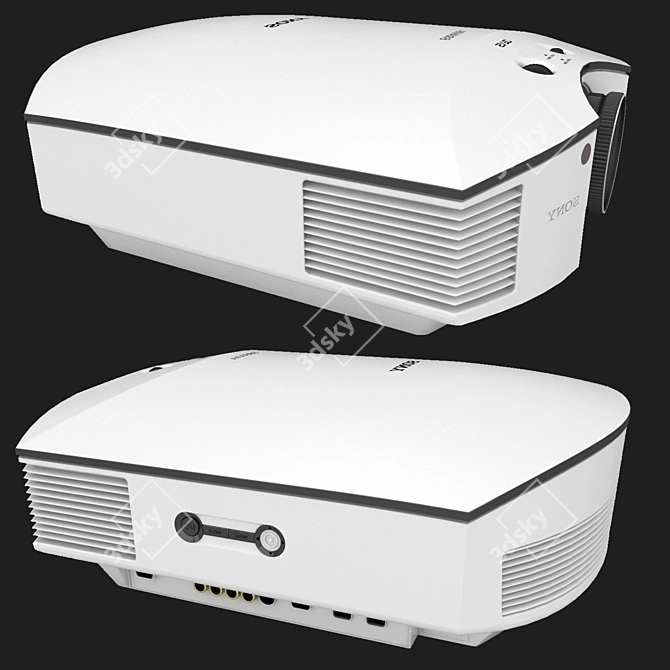 Sony Data Projector: High-Quality Display 3D model image 2