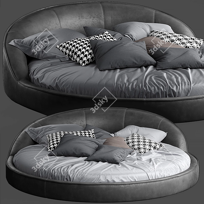 Gamma Jazz Bed: The Ultimate Sleep Experience 3D model image 1