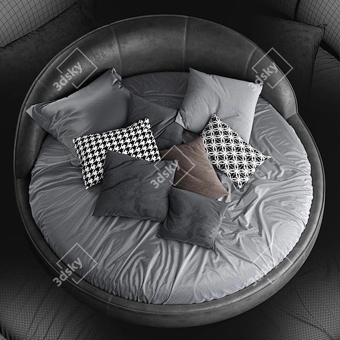 Gamma Jazz Bed: The Ultimate Sleep Experience 3D model image 3