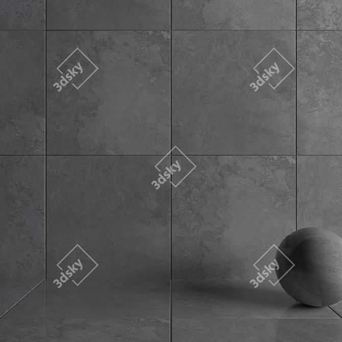  HD Multitexture Wall Tiles 3D model image 3