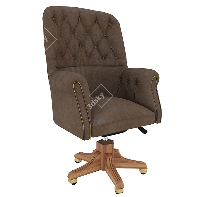 Directory Batoni Armchair 3D model image 1