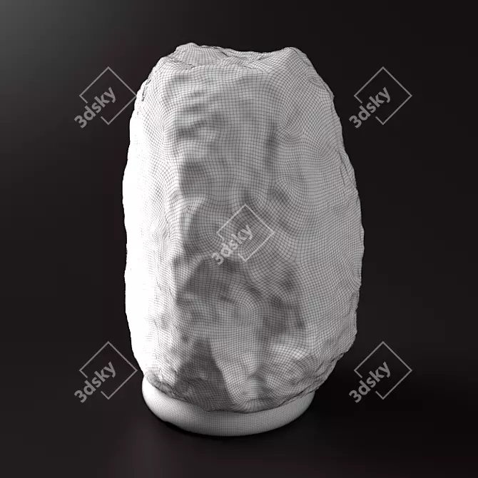 Natural Himalayan Salt Lamp 3D model image 3