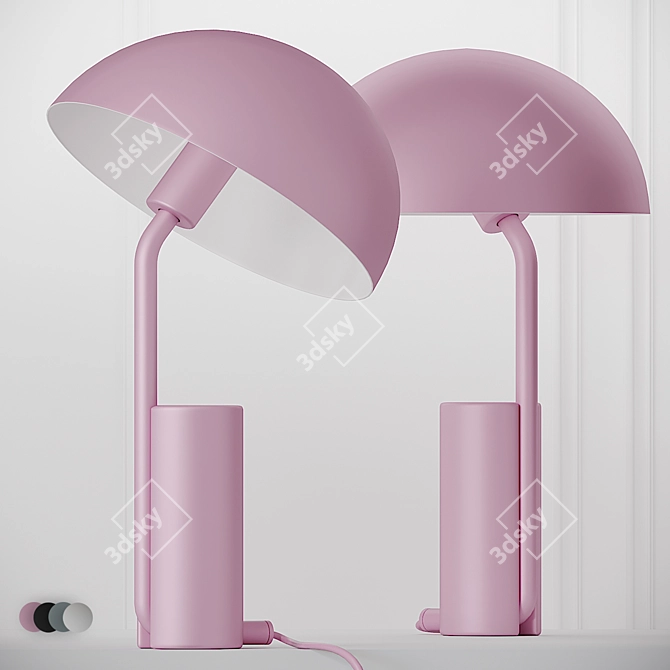 Elegant Cap Table Lamps by Normann Copenhagen 3D model image 1