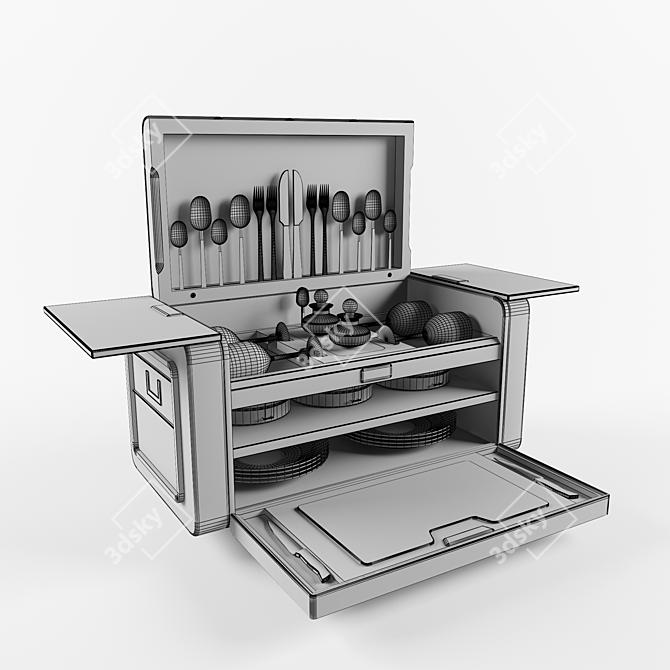 Rolls-Royce Luxury Picnic Set 3D model image 3